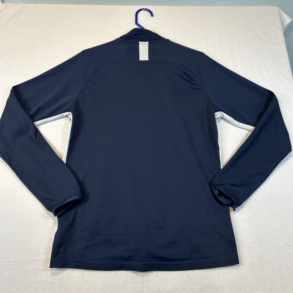 Nike DriFit Full Zip WIndbreaker Mens Medium Blue Logo Embroidered Casual - Picture 9 of 11